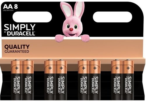  Duracell MN1500 AA Alkaline blister 8 