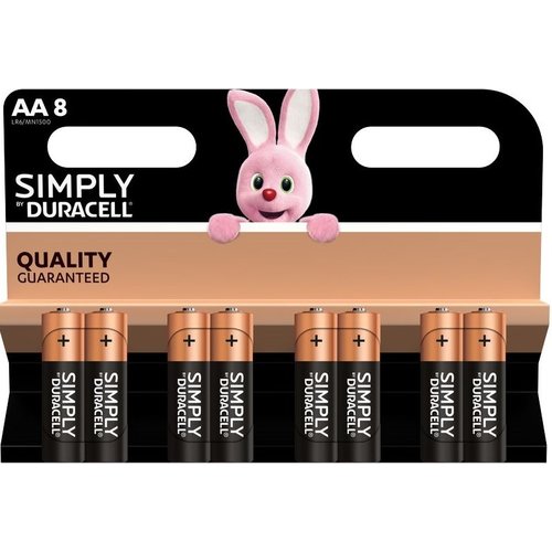  Duracell MN1500 AA Alkaline blister 8 