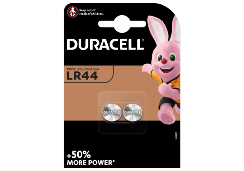  Duracell Alkaline LR44 1.5V blister 2 (incl. vwb) 