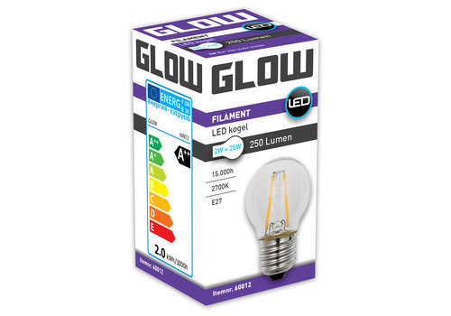  Glow Kogel E27 2W(=25W) 2700K 250LM 