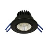 LED Inbouwspot Kantelbaar Zwart (incl.  vwb)