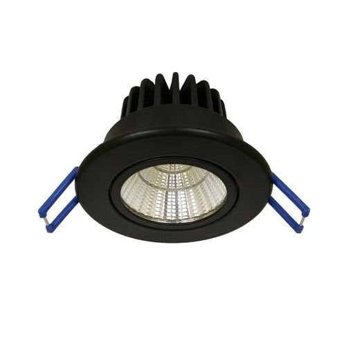  LED Inbouwspot Kantelbaar Zwart (incl.  vwb) 