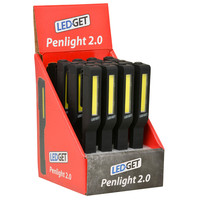 thumb-LED PEN COB power zaklamp (incl. batterijen)-2