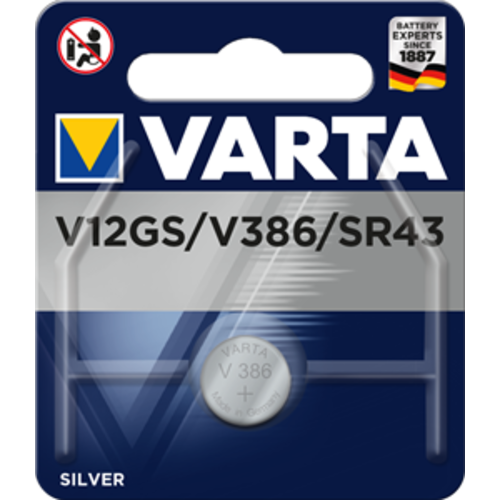  Varta Silver Oxide 386 (43W) blister 1 