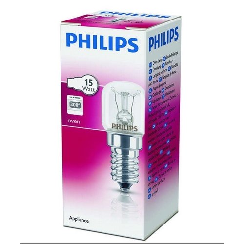  Philips Ovenlamp 300ºC  E14 15W  Helder 