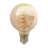 thumb-Vintage LED Globe 80 4W Filament lamp Dimbaar Amber-2