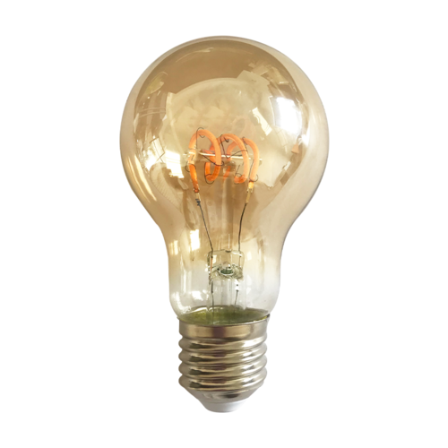  GHM Vintage LED Normaal 4W Filament lamp Dimbaar Amber 