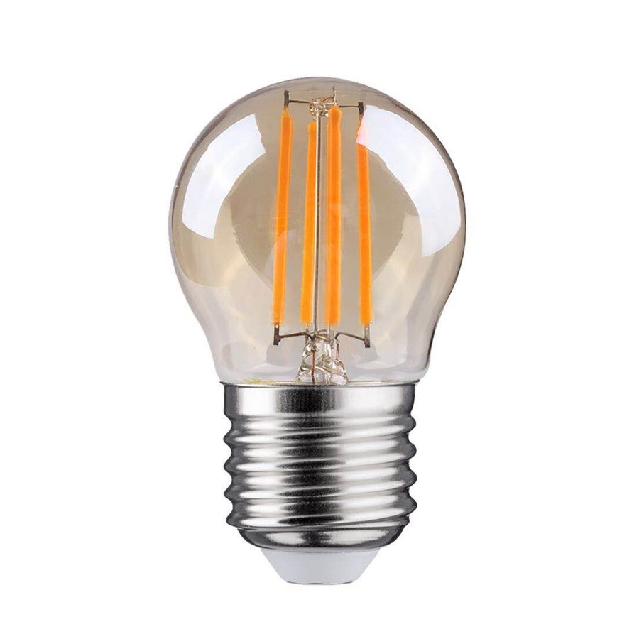 Vintage LED Kogel E27 4W Filament Lamp Amber  (incl.  vwb)-1