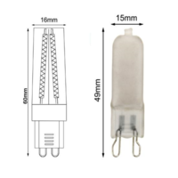 thumb-G9 LED 3W 2700K warm white Dimbaar-2