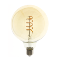 thumb-Vintage LED Globe 80 4W Filament lamp Dimbaar Amber-1