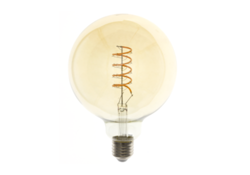  GHM Vintage LED Globe 80 4W Filament lamp Dimbaar Amber 