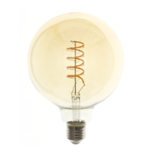  GHM Vintage LED Globe 80 4W Filament lamp Dimbaar Amber 