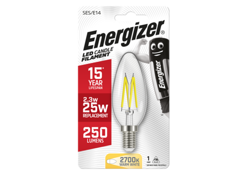  Energizer Kaars Filament E14 2,6W(=25W) 250LM 