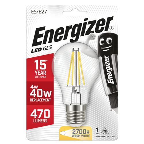  Energizer Normaal Filament E27 4W(=40W) 470LM 