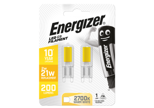  Energizer Capsule G9 2W(=21W) 2700K 200LM Blister 2 