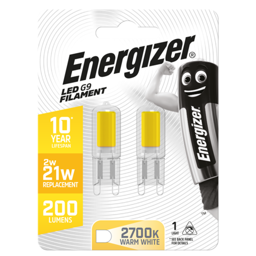  Energizer Capsule G9 2W(=21W) 2700K 200LM Blister 2 