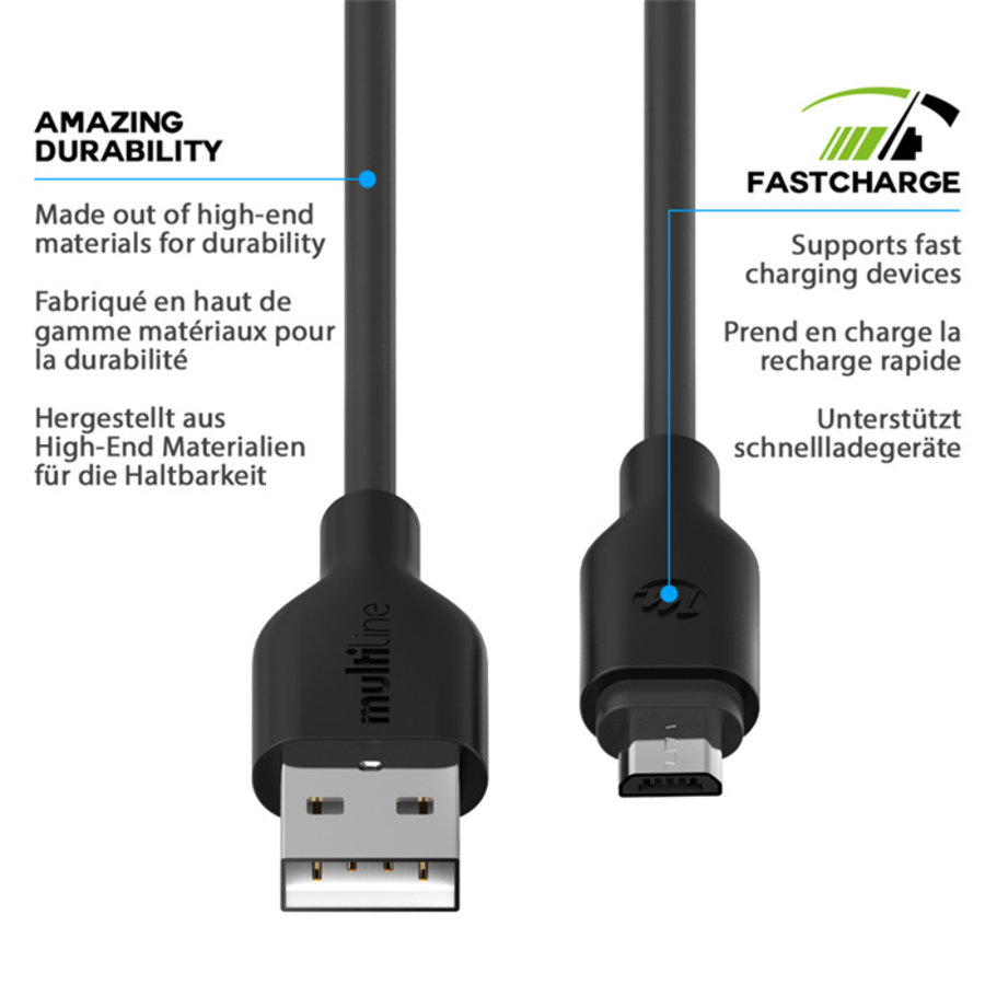 Micro to USB Cable – 1 meter-4