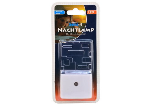  Sens-it LED Nachtlamp 3000K + licht/donker sensor 