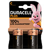 Duracell Plus Alkaline 100% C 2 pack (LR14)