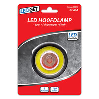thumb-Hoofdlamp 1W+COB 3W LED-1