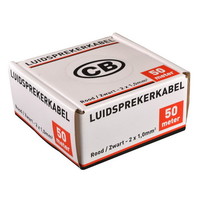 Luidsprekerkabel 2x1,0 Ro/Zw - 50 meter