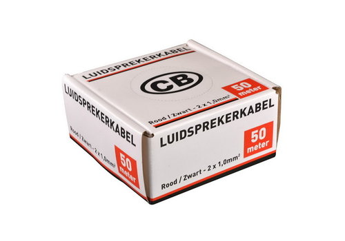  Luidsprekerkabel 2x1,0 Ro/Zw - 50 meter 