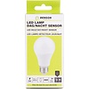 Benson LED lamp E27 A60 9W + dag/nacht sensor warm wit