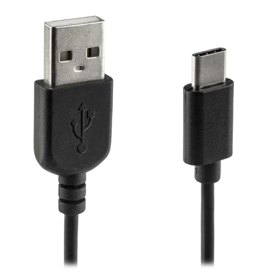 Data en laadkabel USB-A > USB-C 2m zwart-1