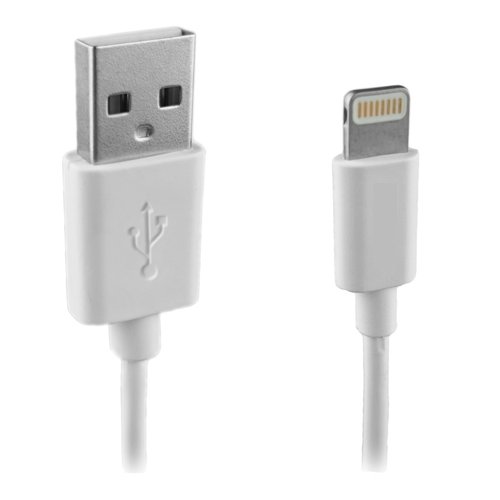  A-DAPT Laadkabel USB-A > Apple 8-pins 1m wit 