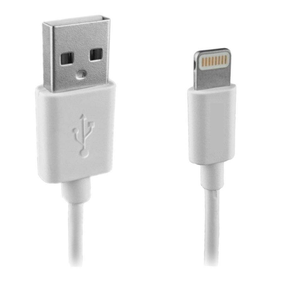 Laadkabel USB-A > Apple 8-pins 1m wit-1