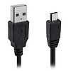 A-DAPT Data en Laadkabel USB-A > Micro USB 1m Zwart (bulk)