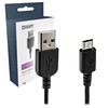 A-DAPT Data en Laadkabel Micro USB 2m Zwart