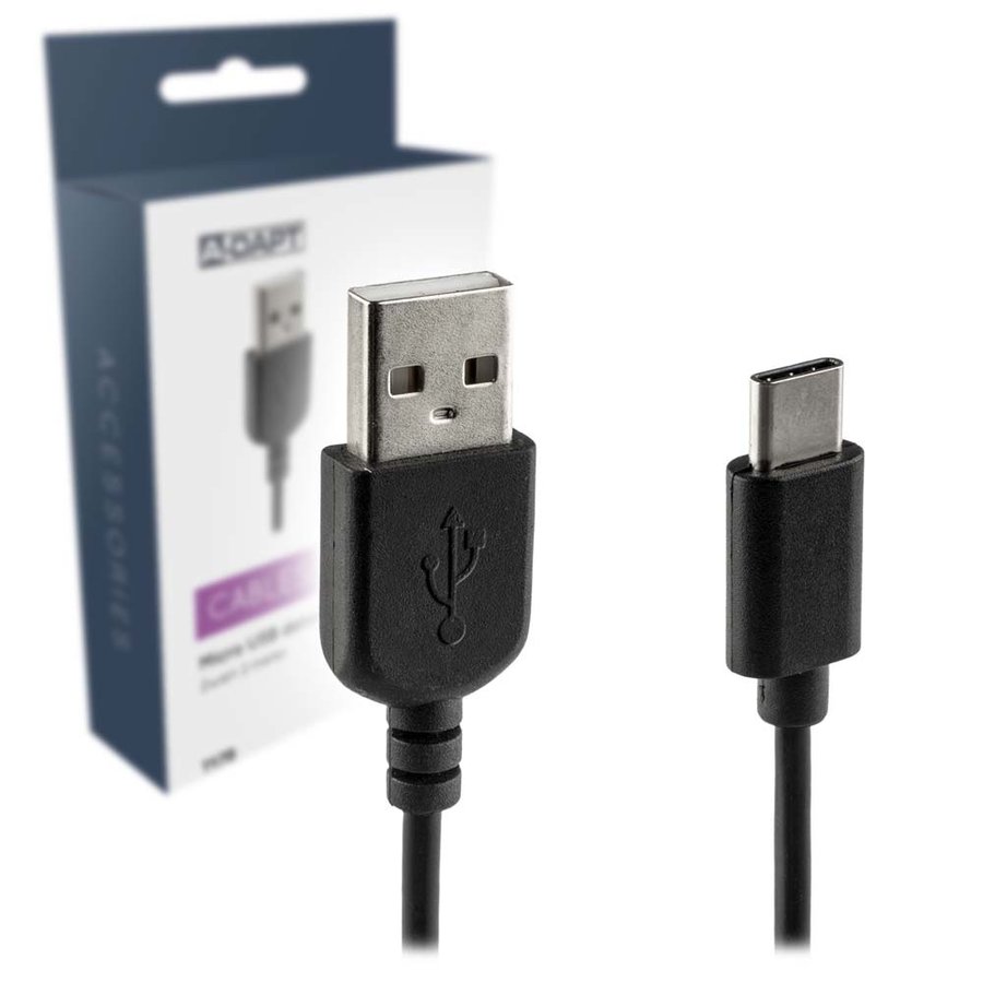Data en Laadkabel USB-C 1m Zwart-1