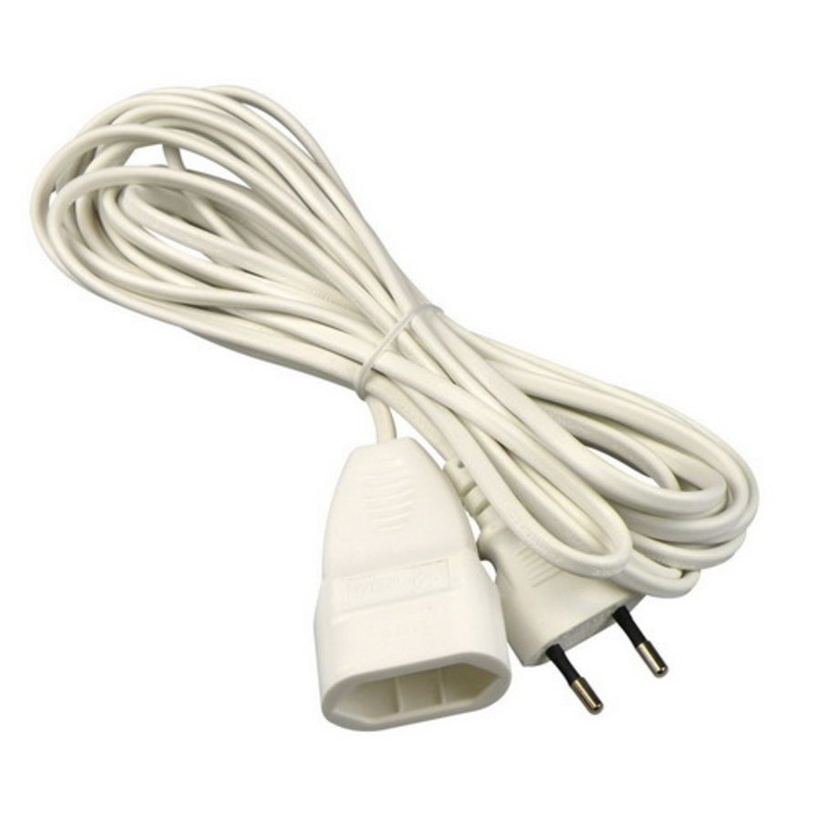 Euro Verlengsnoer | 5M | Wit-1