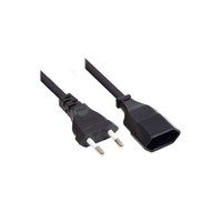 Euro Verlengsnoer | 5M | Zwart