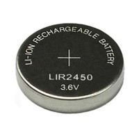 Rechargeable LIR2450 3,6v Li-on 120mah