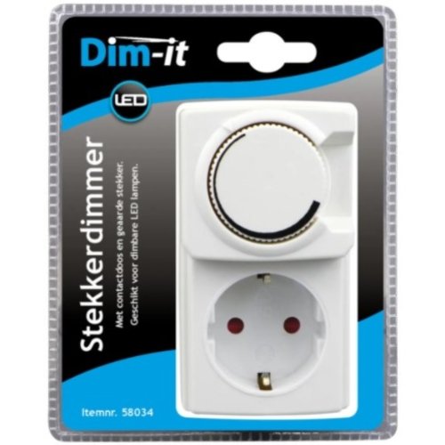  TIME-IT Stekkerdimmer 4-14W tbv LED lampen 