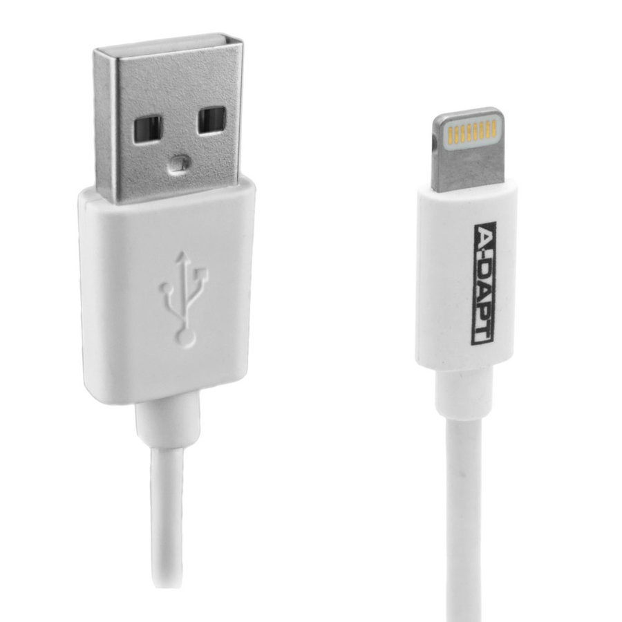 Data en laadkabel USB-A > Apple 8-pins MFI 2m wit-1