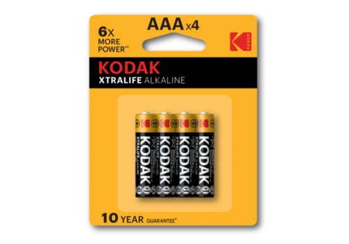  Kodak AAA XTRALIFE Alkaline blister 4 