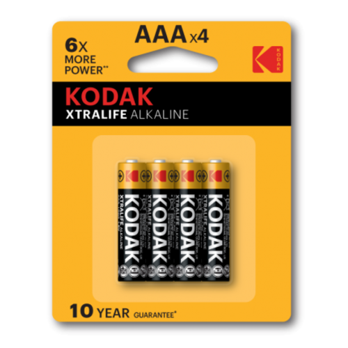  Kodak AAA XTRALIFE Alkaline blister 4 