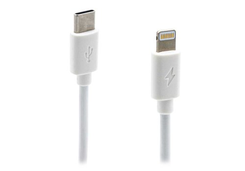  A-DAPT Laadkabel USB-C > 8-pins 1m wit 