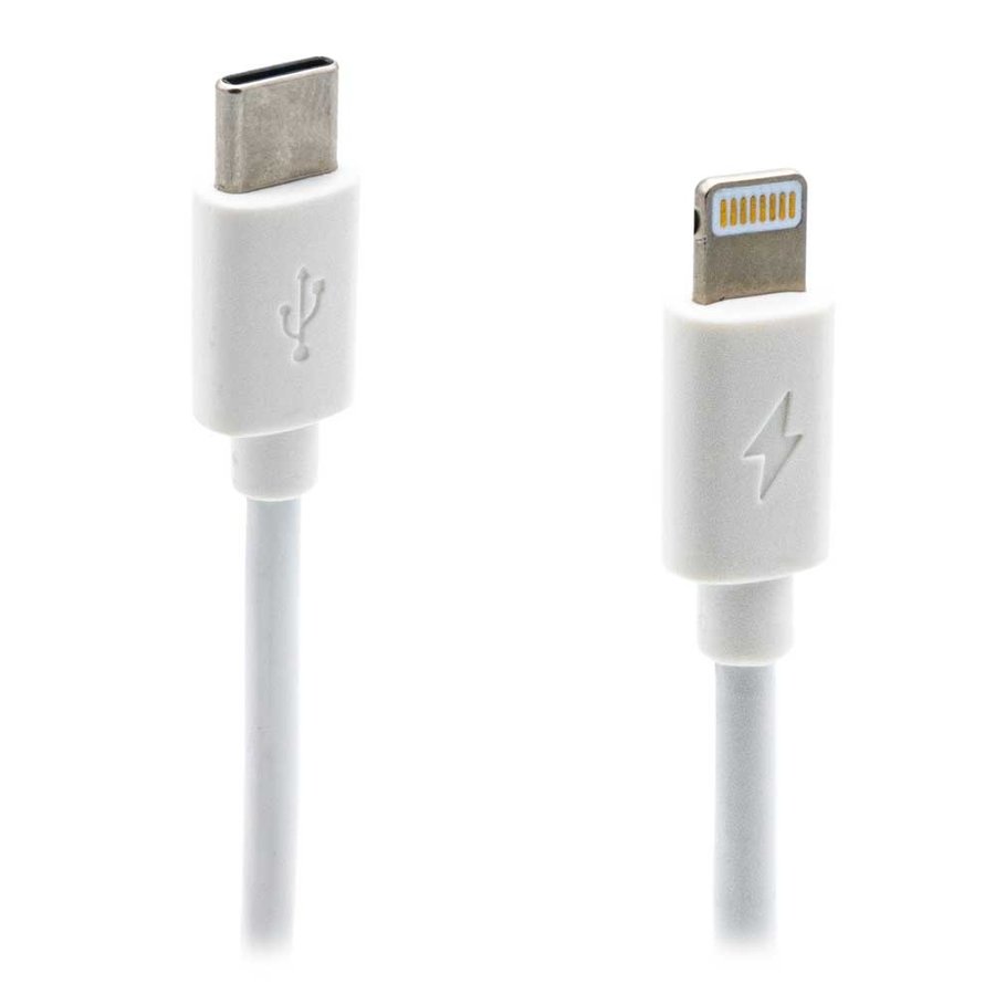 Laadkabel USB-C > 8-pins 1m wit-1