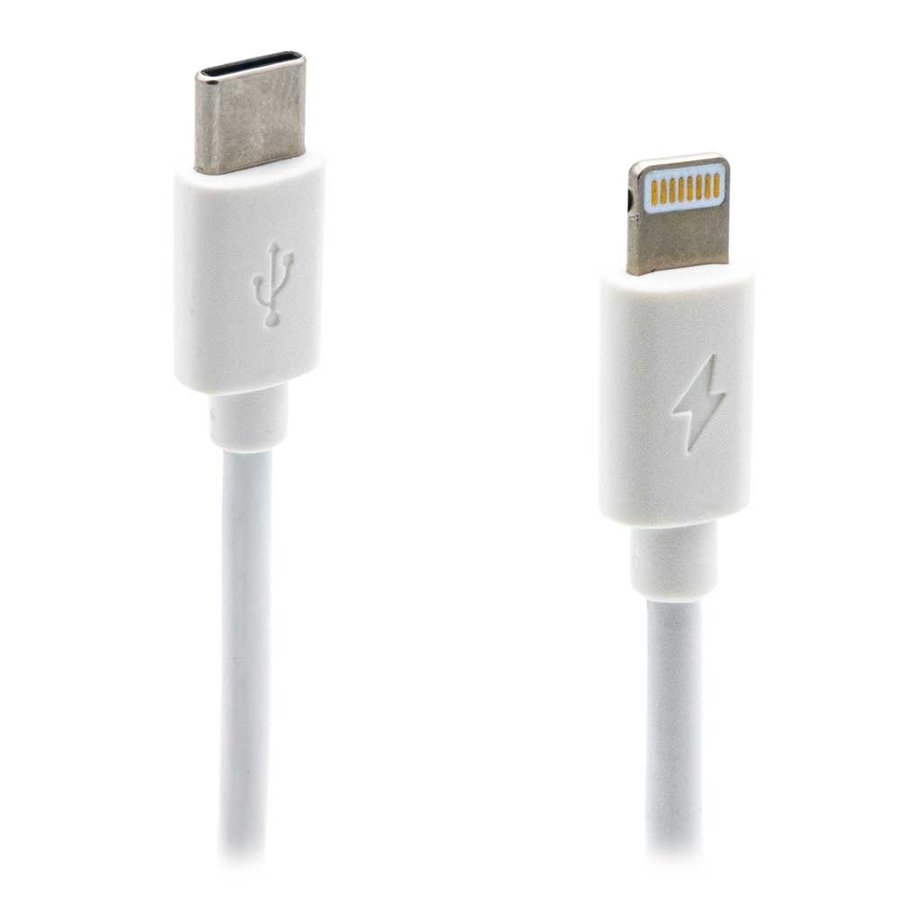 Laadkabel USB-C > Apple 8-pins 1m wit-1