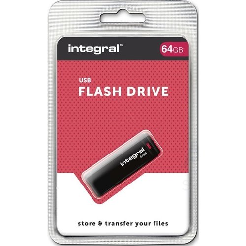 Integral 64GB Black USB3.0 Flash Drive 