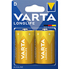 Varta Longlife Alkaline D / LR20 blister 2 (incl. vwb)