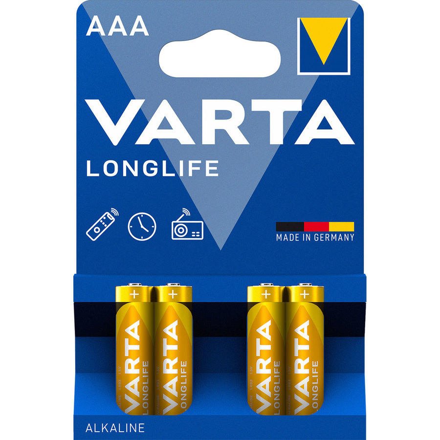 Longlife Alkaline AAA / LR03  blister 4 (incl. vwb)-1