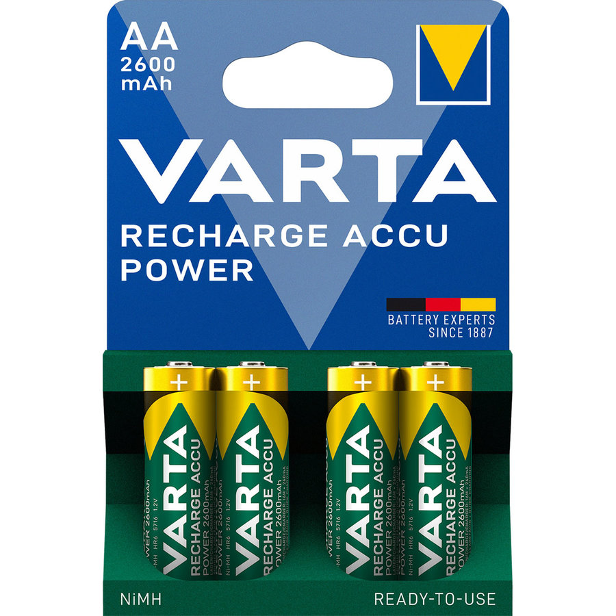 5716 AA 2600mAh Rechargeable blister 4-1