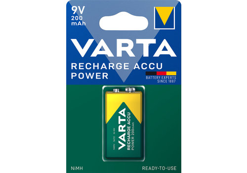  Varta 56722 9V 200mAh Rechargeable blister 1 