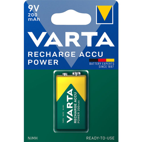  Varta 56722 9V 200mAh Rechargeable blister 1 