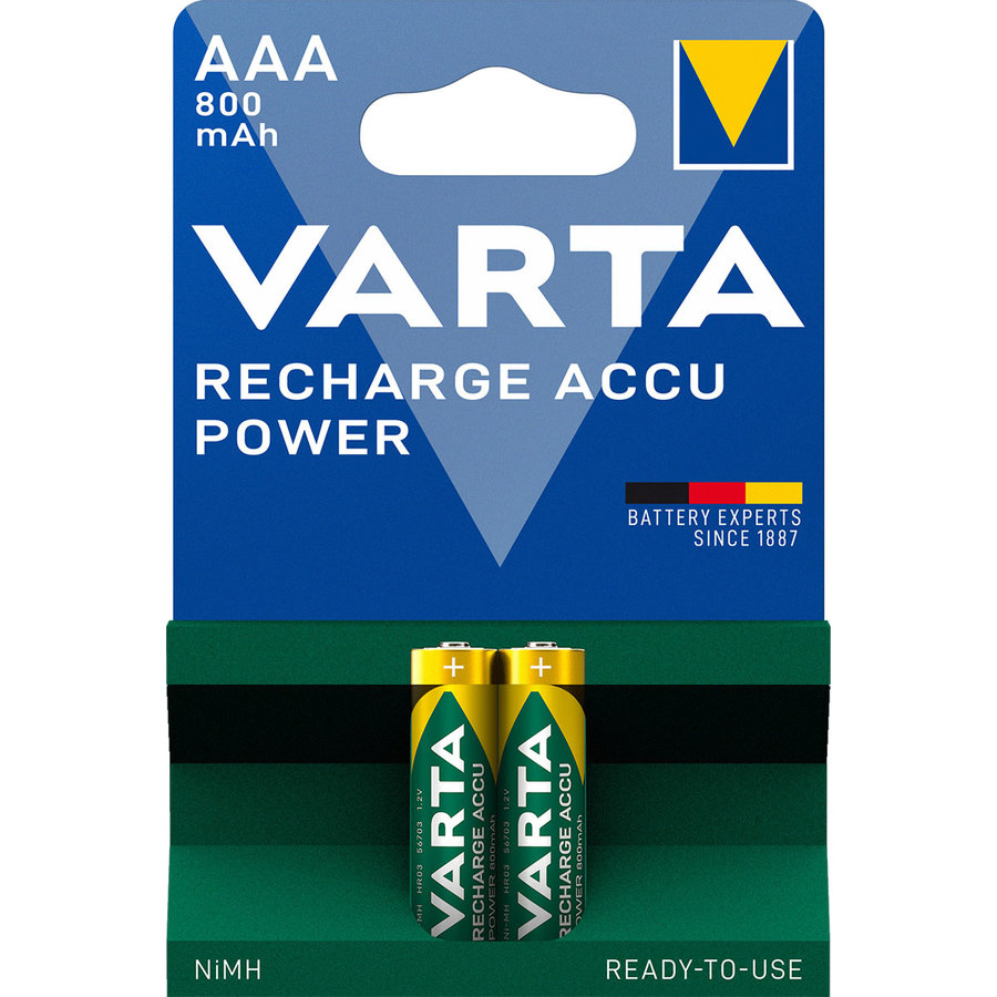 5703 AAA 800mAh Rechargeable blister 2-1